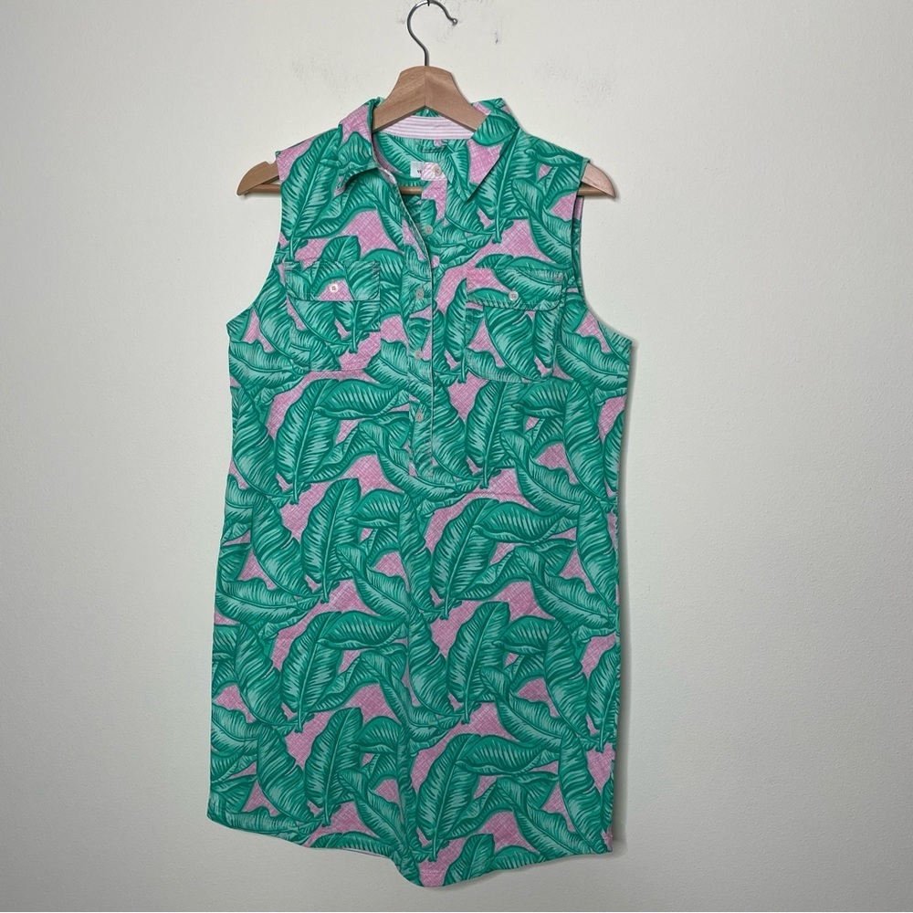 🆕 NWT Vineyard Vines Banana Leaf Margo Shirt Dress 6
